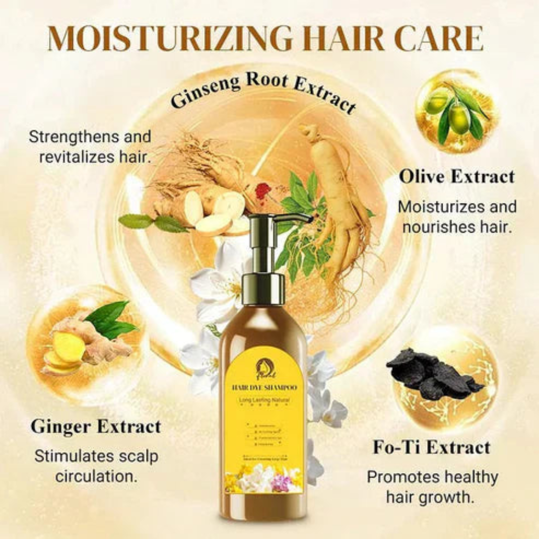 Natural Hair Dye Shampoo Long Lasting Buy 1 Get 1 Free 😍😍