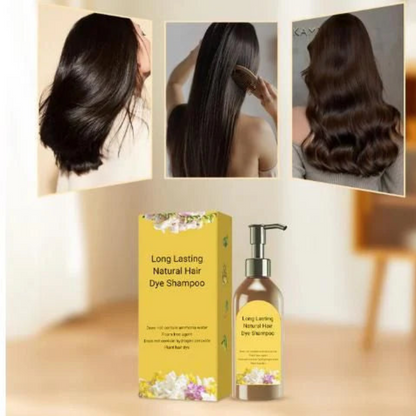 Natural Hair Dye Shampoo Long Lasting Buy 1 Get 1 Free 😍😍