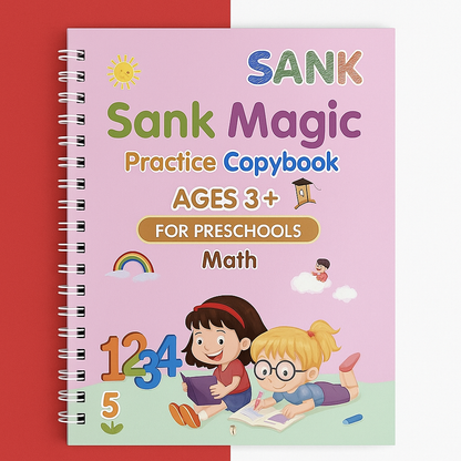 Original SANK MAGIC PRACTICE BOOK ( 4 book + 10 refill + 1 pen + 1 grip)