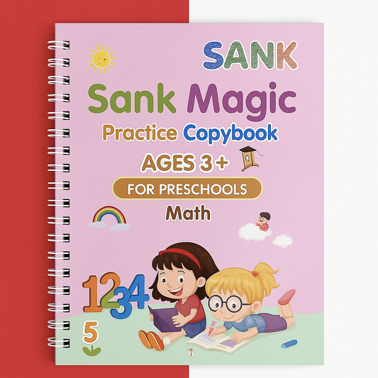 Original SANK MAGIC PRACTICE BOOK ( 4 book + 10 refill + 1 pen + 1 grip)