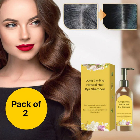 Natural Hair Dye Shampoo Long Lasting Buy 1 Get 1 Free 😍😍